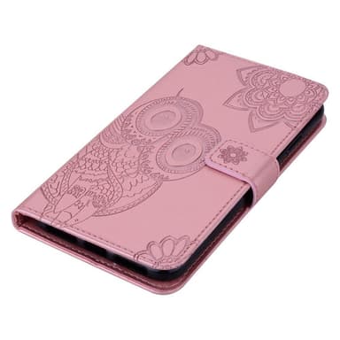 SKALO Motorola Moto G23 4G Mandala Owl lompakkokotelo - Ruusukulta