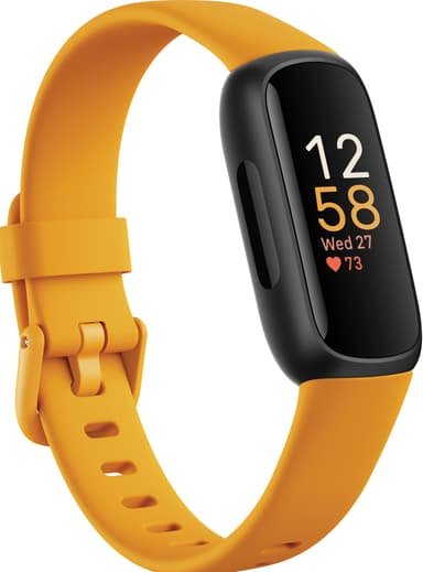 Fitbit Inspire 3 aktiivisuusranneke (Black/Morning Glow)