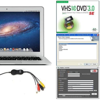 Ezcap USB2.0 UVC analogisesta digitaaliseen videokaappaukseen