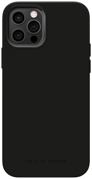 iDeal of Sweden MagSafe Silicone iPhone 12/12P suojakuori (musta)