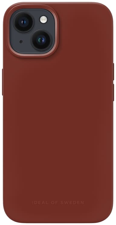 iDeal of Sweden MagSafe Silicone iPhone 13/14 suojakuori (Dark Amber)