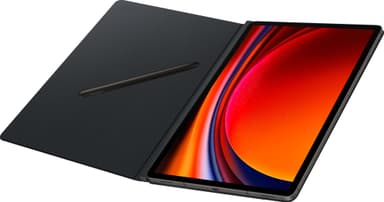 Samsung Tab S9+/S9 FE+ Smart Book suojakotelo (musta)