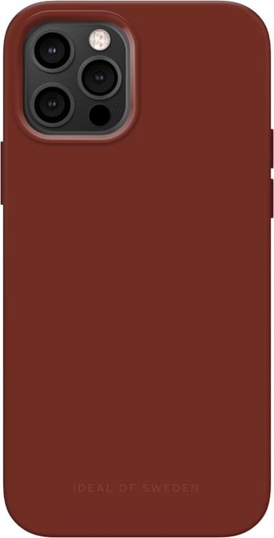 iDeal of Sweden MagSafe Silicone iPhone 12/12P suojakuori (Dark Amber)