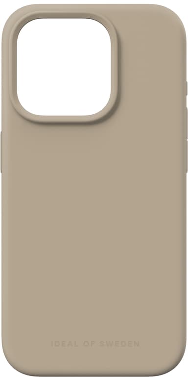 iDeal of Sweden MagSafe Silicone iPhone 15PR suojakuori (beige)