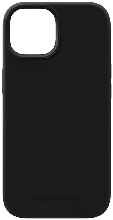 iDeal of Sweden MagSafe Silicone iPhone 15 suojakuori (musta)