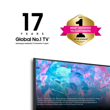 Samsung 65" CU7175 LED 4K älytelevisio (2023)