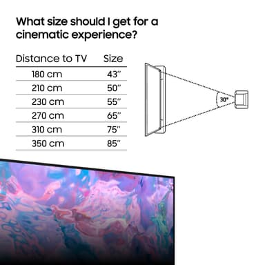 Samsung 65" CU7175 LED 4K älytelevisio (2023)