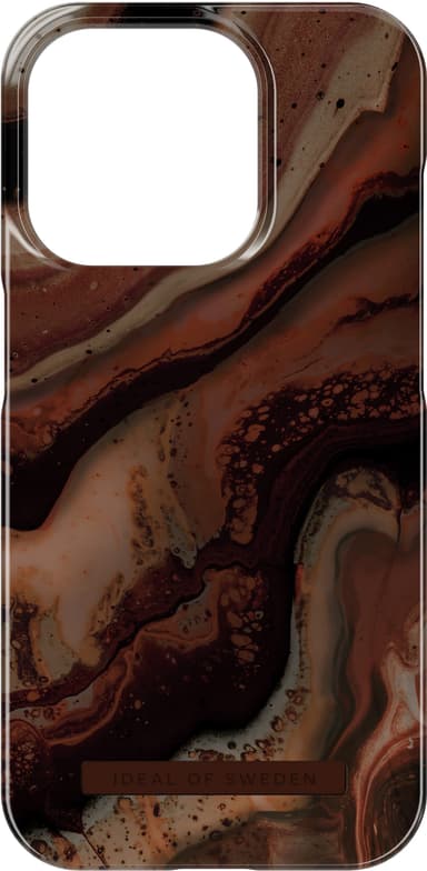 iDeal of Sweden Fashion iPhone 15PR suojakuori (Dark Amber Marble)