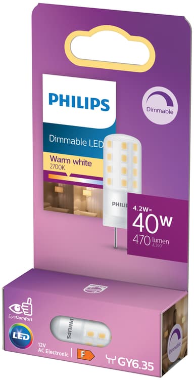 Philips Classic LED lamppu 4.2W GY6.35