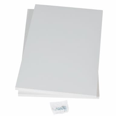 Epoq hylly 45x58 2 kpl (valkoinen melamiini)