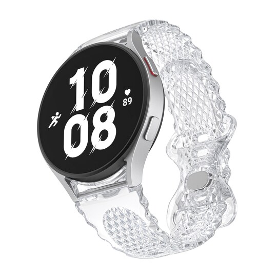 TPU Crescent pitsirannekellon ranneke Galaxy Watch 4/5/5 PRO:lle Harmaa