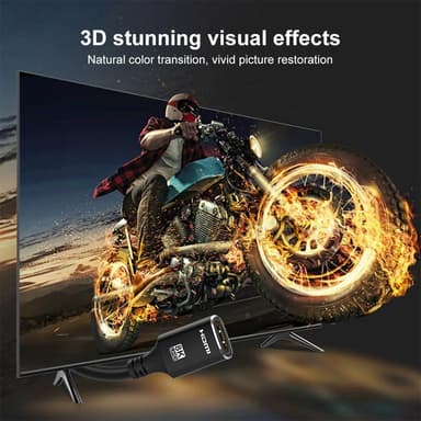 NÖRDIC HDMI jatkokaapeli 2m 8K60Hz 4K144 HDMI 2.1 48Gbps Ultra High Speed ​​HDMI