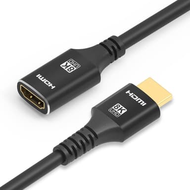 NÖRDIC HDMI jatkokaapeli 2m 8K60Hz 4K144 HDMI 2.1 48Gbps Ultra High Speed ​​HDMI