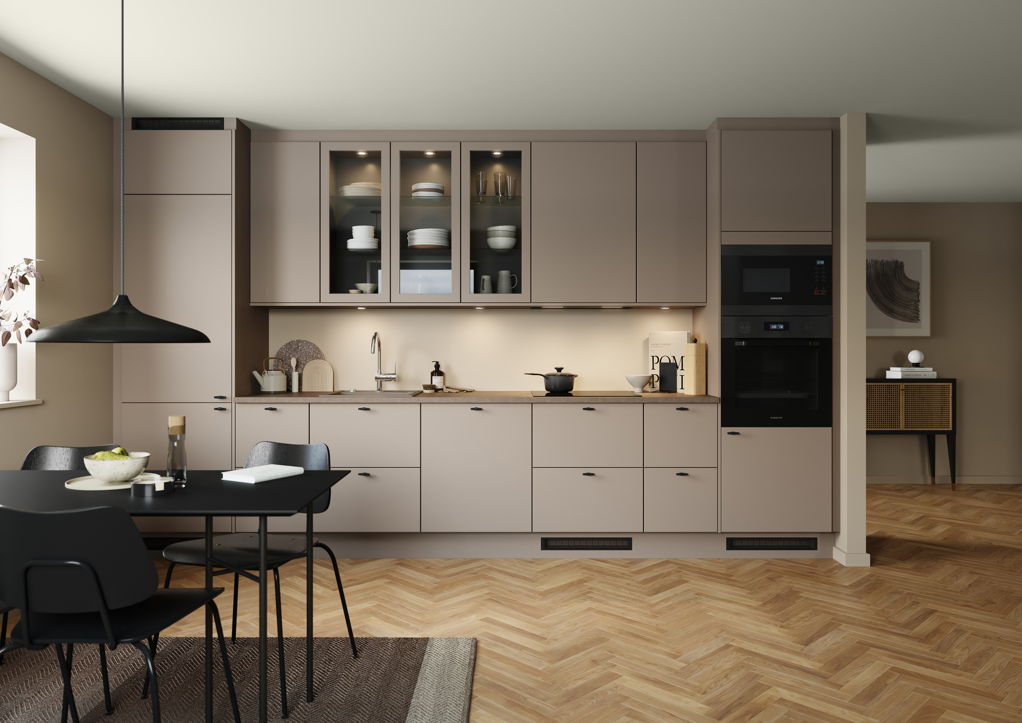 Epoq Trend  laatikon paneeli keittiöön 100x26 (hiekka)