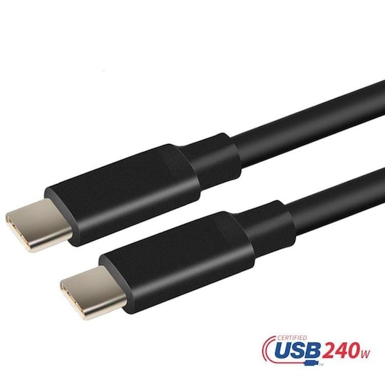 USB-IF-sertifioitu 3 m USB-C 2.0 240 W Pikalataus 480 Mbps
