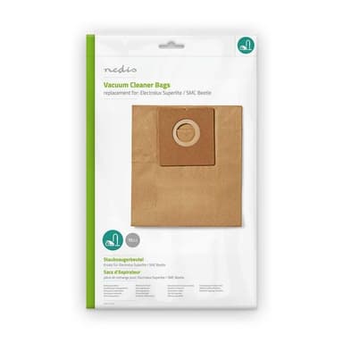 Nedis Pölypussi | 10 kpl | Paperi | Eniten myyty: Electrolux | Ruskea
