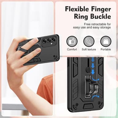 Samsung Galaxy A54 5G Kickstand Hybridikotelo Kaksikerroksiselle Suojauslaitteelle