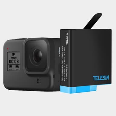 TELESIN GP-BTR-801 GoPro Hero 5/6/7/8 Akku 1220mAh
