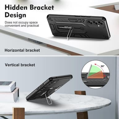 Samsung Galaxy A54 5G Kickstand Hybridikotelo Kaksikerroksiselle Suojauslaitteelle