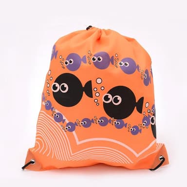 Kuviopainatus Unisex Outdoor Travel Olkareppu Kuntosalaukku Kala/Oranssi