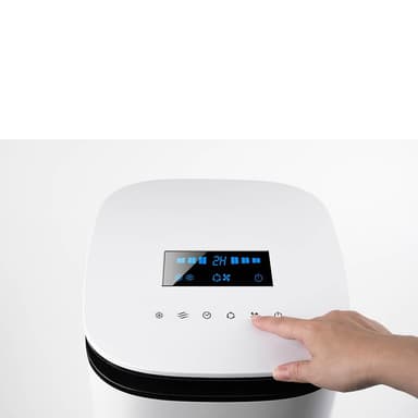 Black+Decker Ilmanjäähdytin LED-näyttö Valkoinen Teho 65 W