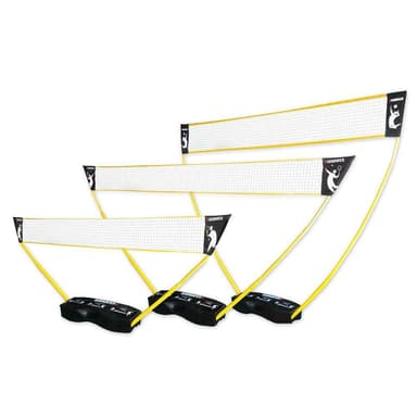 Hammer Sport 3-I-1 Set Lentopallo Sulkapallo, Tennis