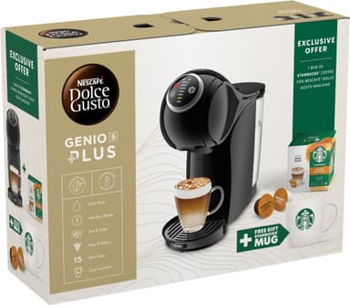 Nescafé Dolce Gusto Genio S Plus kapselikeitin + Starbucks pakkaus