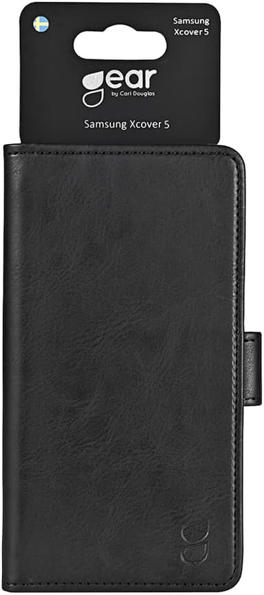 Gear Samsung Galaxy XCover 5 lompakkokotelo (musta)