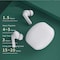 Trådlösa hörsnäckor Bluetooth 5.3 touchkontroll IPX4 ENC brusreducering Valkoinen