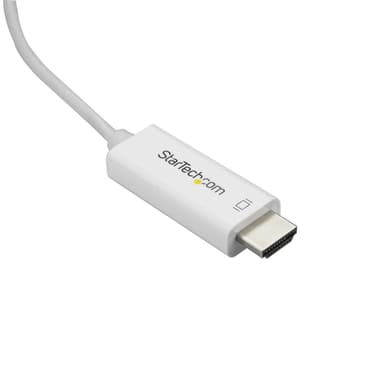 StarTech.com 2 m USB-C till HDMI-kabel - 4K vid 60Hz - Vit, 2 m, USB Type-C, HDM