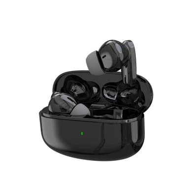 Trådlösa hörsnäckor Bluetooth 5.3 pekkontroll IPX4 Musta