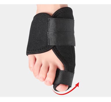 Isovarvas hallux valgus korrektori 1 pari Musta S