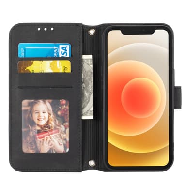 Puhelinkotelo Crossbody ja korttipidike Kukkaro Photo Clip Yhteensopiva iPhonen kanssa Musta 15.4 x 8.3 x 1.7 cm iPhone 13 Pro