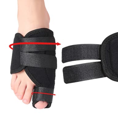 Isovarvas hallux valgus korrektori 1 pari Musta S