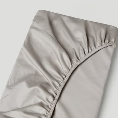 Djup ficka lakan premium bomull Harmaa 180x200 cm+25 cm