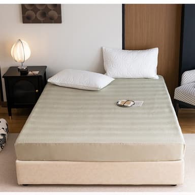 Djup ficka lakan premium bomull Harmaa 150x200 cm / 28 cm
