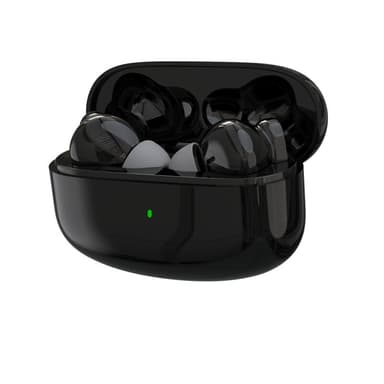 Trådlösa hörsnäckor Bluetooth 5.3 pekkontroll IPX4 Musta
