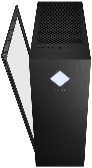 HP Omen 25L i7-13/16/1000/4060Ti pelitietokone (lasipaneeli)