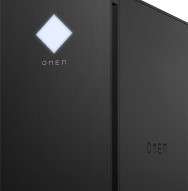 HP Omen 25L i7-13/16/1000/4060Ti pelitietokone (lasipaneeli)