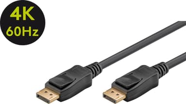 Goobay DisplayPort-liitäntäkaapeli 1.2 VESA, kullattu