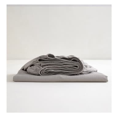 Djup ficka lakan premium bomull Harmaa 180x200 cm+25 cm