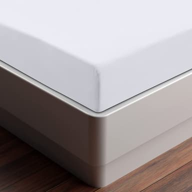 Djup ficka lakan premium bomull Valkoinen 100x200 cm+25 cm