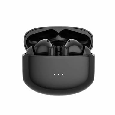 Trådlösa hörsnäckor Bluetooth 5.3 touchkontroll IPX4 ENC brusreducering Musta