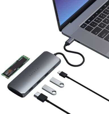 Satechi Hybrid SSD USB-C hubi