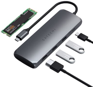 Satechi Hybrid SSD USB-C hubi