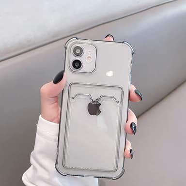 iPhone 11 kuori korttitelineellä TPU läpinäkyvä