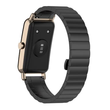 Kellon ranneke ruostumatonta terästä Musta 1.6 cm Keep B4, Huawei Watch Fit mini, Huawei Band B6, B3, TIMEX TW2T35400, TW2T35900