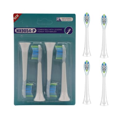 Vaihtohammasharjan päät 4 kpl Valkoinen Philips HX9054-P