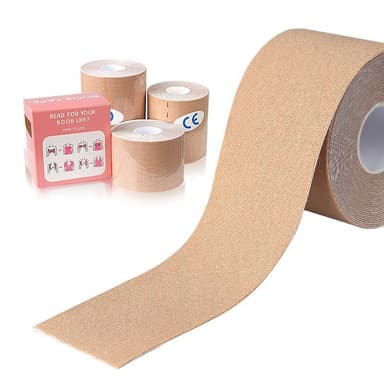 Rintateippi nostoefektillä Beige