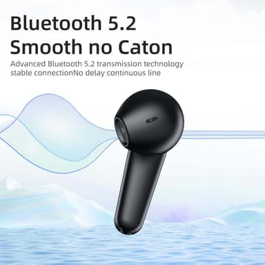 Langattomat kuulokkeet Bluetooth 5.2 Musta